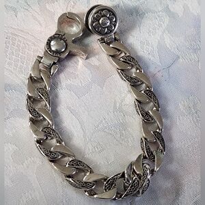 Gusmi Mang 2021 Curb Link Chain Spinner Bracelet 8” 49g